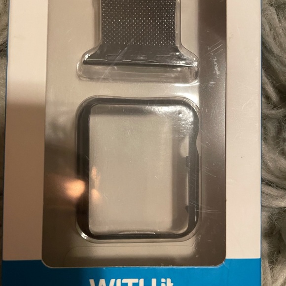 New Apple Watch Band 42mm Stainless Steel Mesh Band with Matching Cover - Picture 2 of 4